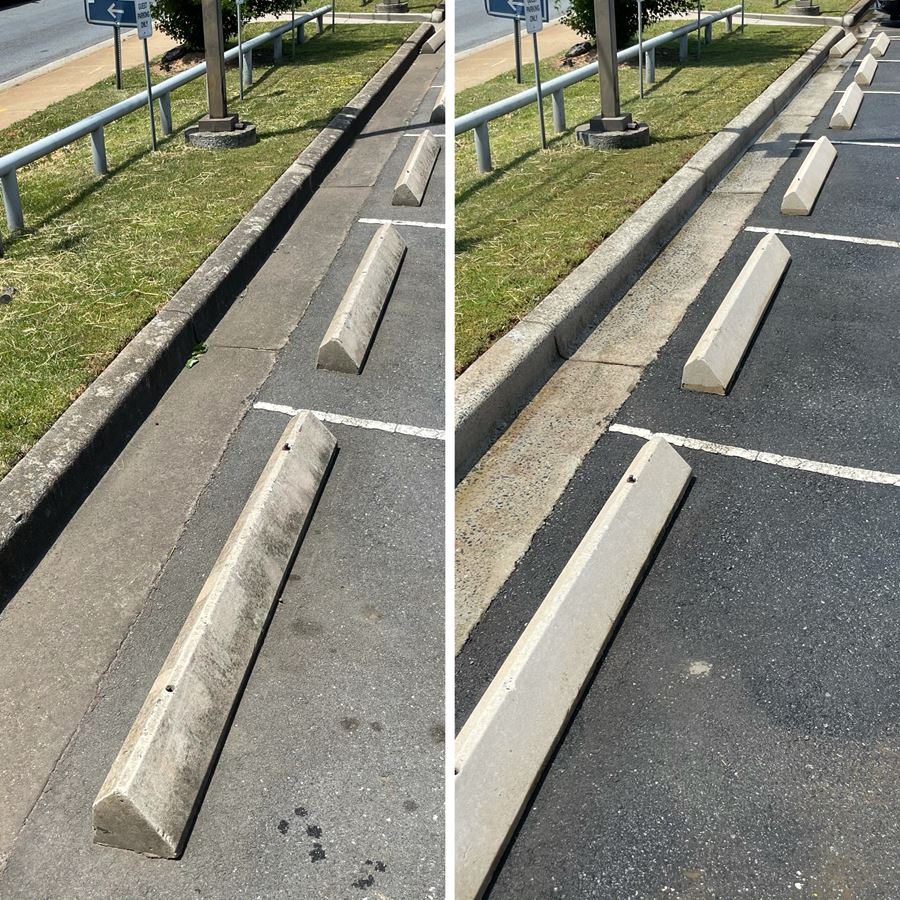Parking lot cleaning
